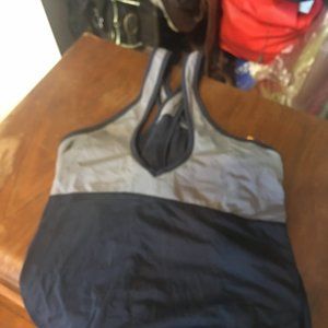 Lucy Cross back Workout tank Built IN Bra Large